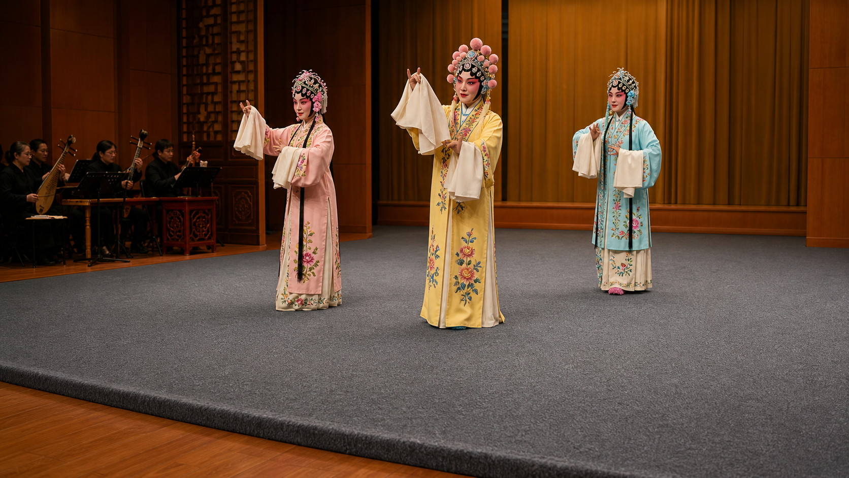 粤剧演出照片素色地毯2